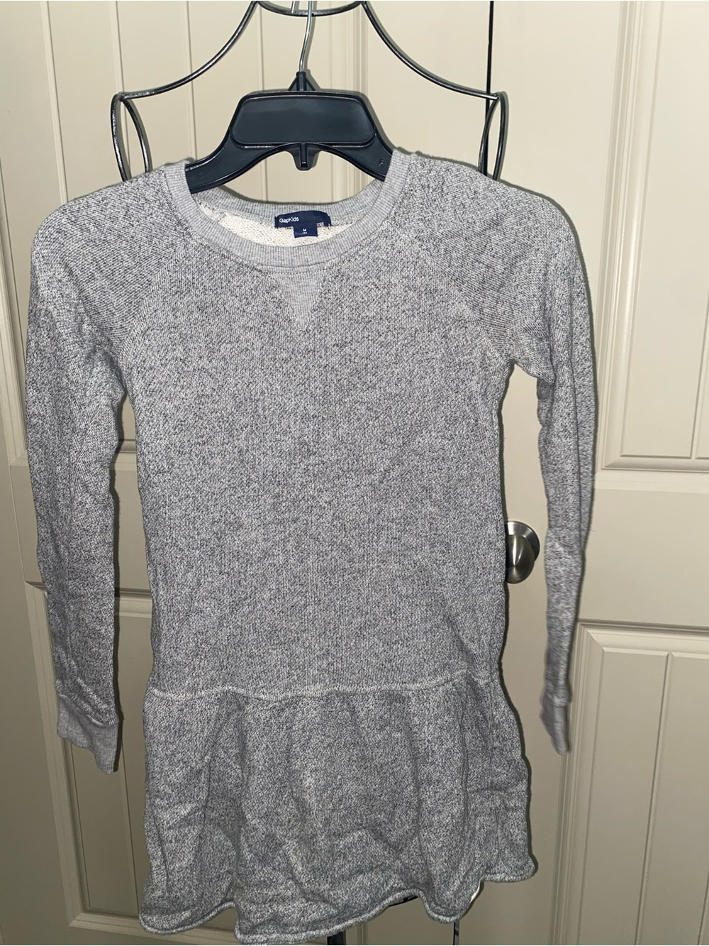 GAP Girls' Heather Gray Knit Sweatshirt Dress
